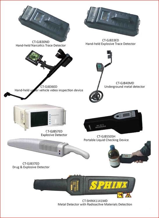Various Hand-held Security Devices